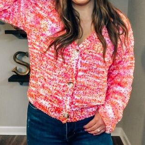 Pink Lily Chunky Knit Cardigan